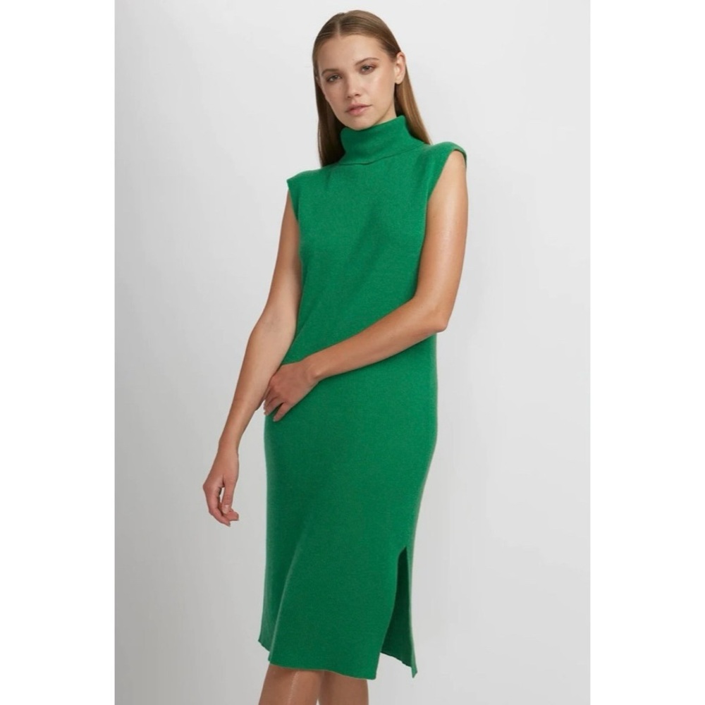 360 Cashmere Samone Dress Emerald